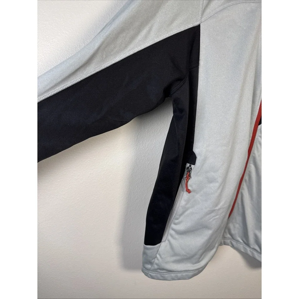 Vintage The North Face Jacket Men XL  Gray Fleece Full Zip Mock Neck  Outdoors